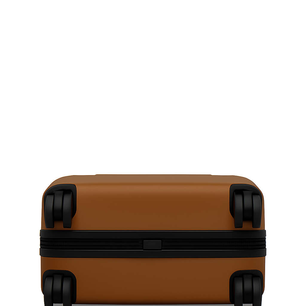 Luxury Wide Brown Trolley Luggage Bag
