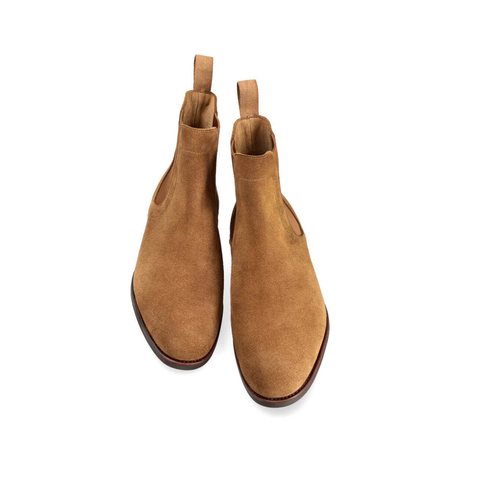 Tan Brown Patina Chelsea Boots