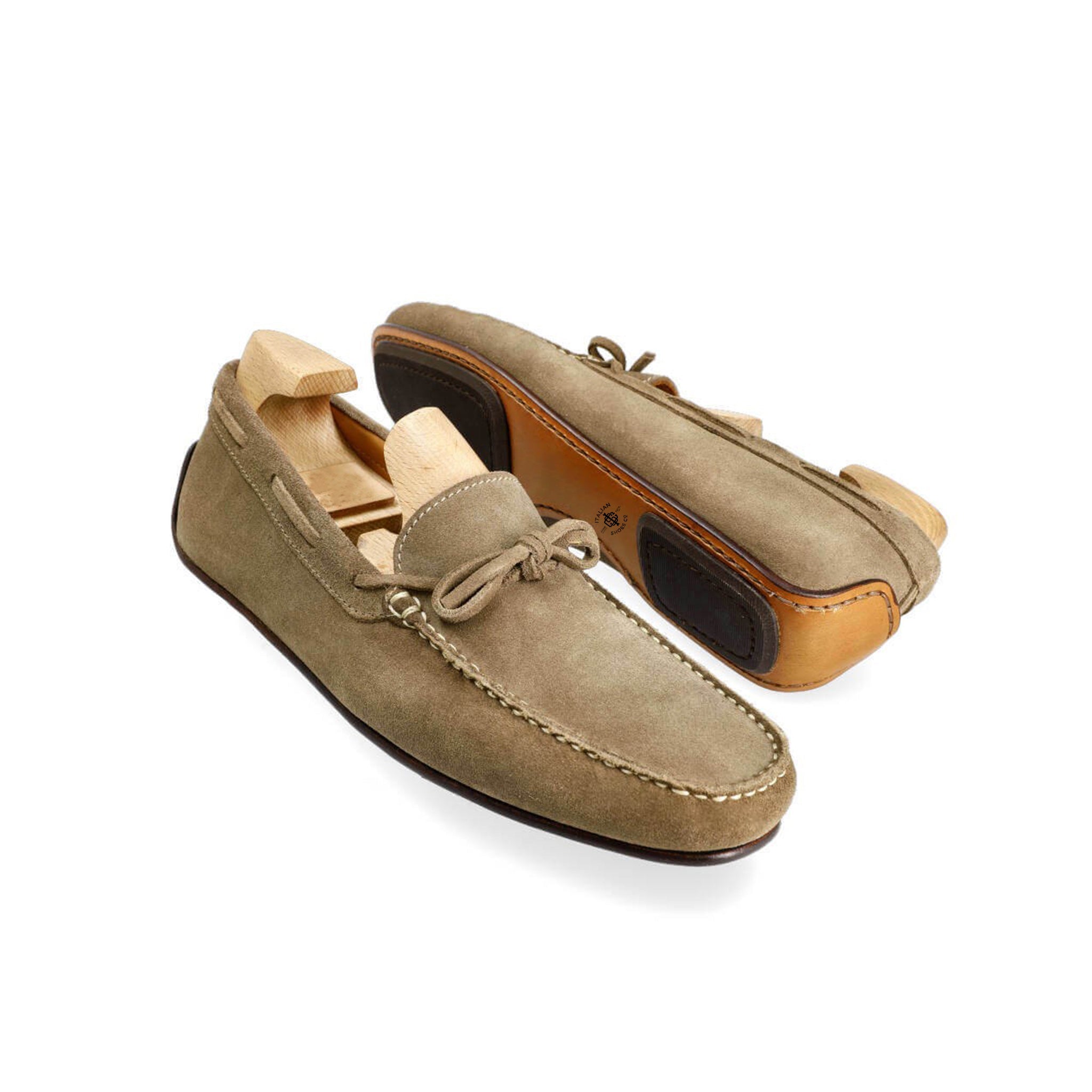 Taupe Driving Suede