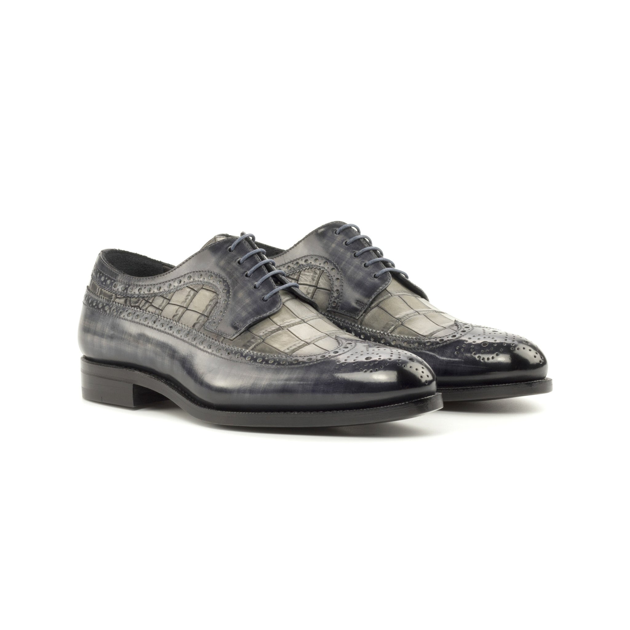 Patina Longwing Blucher Shoes
