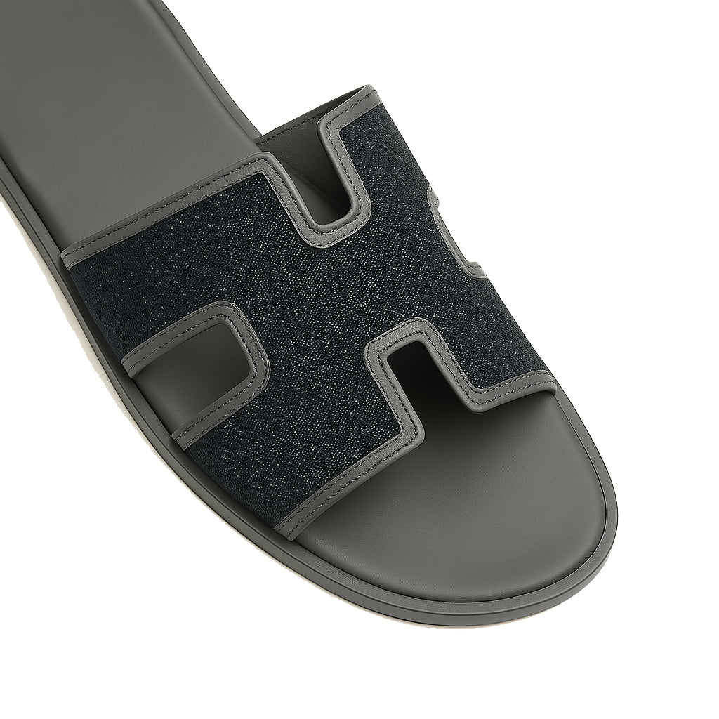 Haven Textured H Style Dual Slip-On in Canvas Blue and