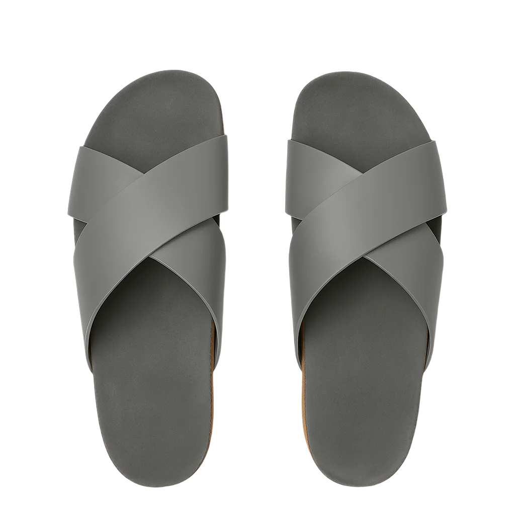Pure Elegance White Leather Slipper