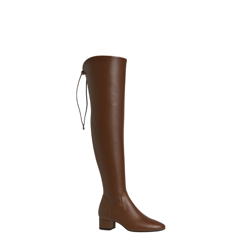 Womens Leather Over The Knee High Boots