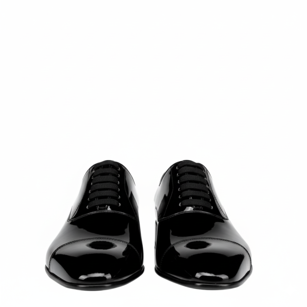 Classic Patent Leather Oxford Shoes for Men's