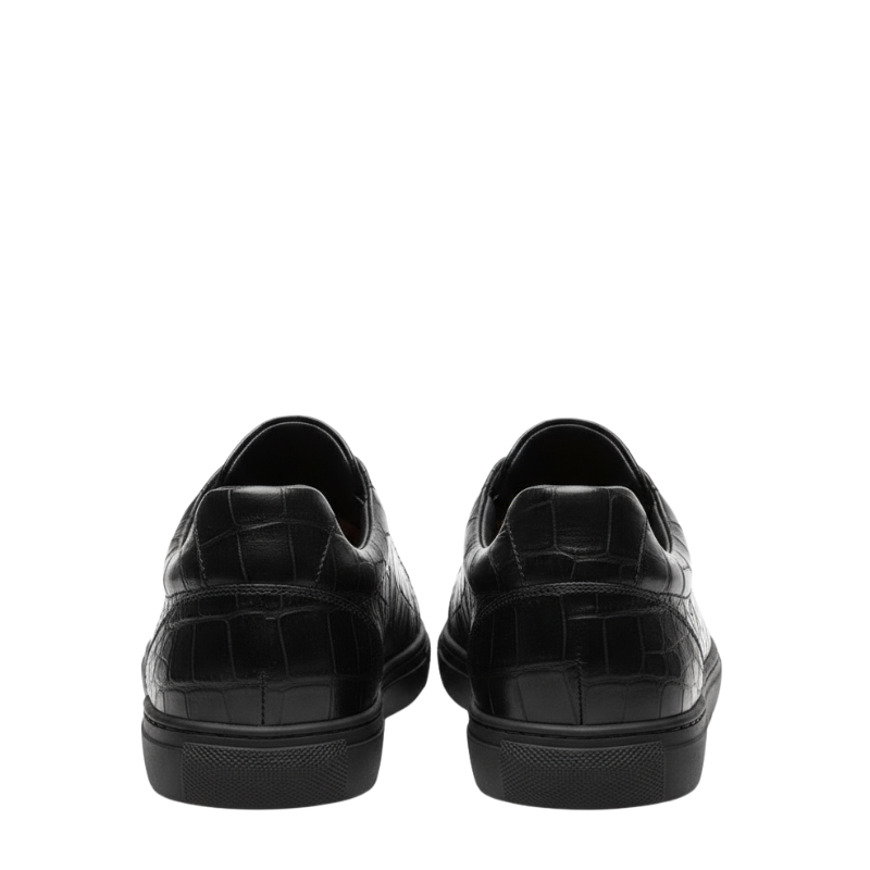 Premium Croc Embossed Luxe Sneakers