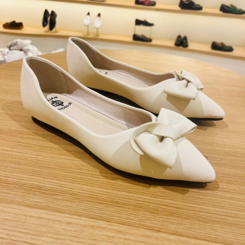 Classic Comfort Leather Ballerinas Flats