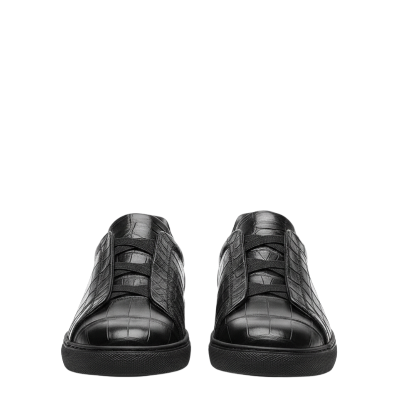 Premium Croc Embossed Luxe Sneakers