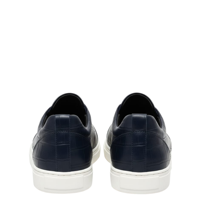 Croc Embossed Italian Luxe Slip On Sneakers