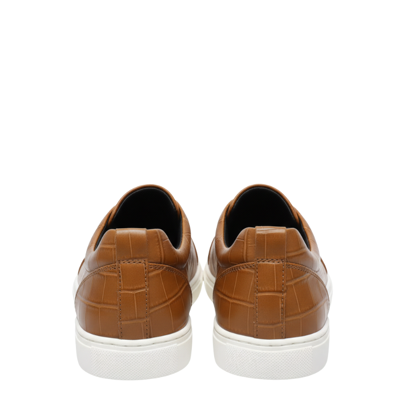 Croc Embossed Italian Luxe Slip On Sneakers
