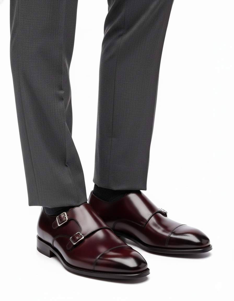 Luxury Double Monk Strap Shoes