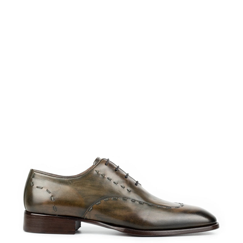 Polished Leather Handmade Oxford Shoe Tan and