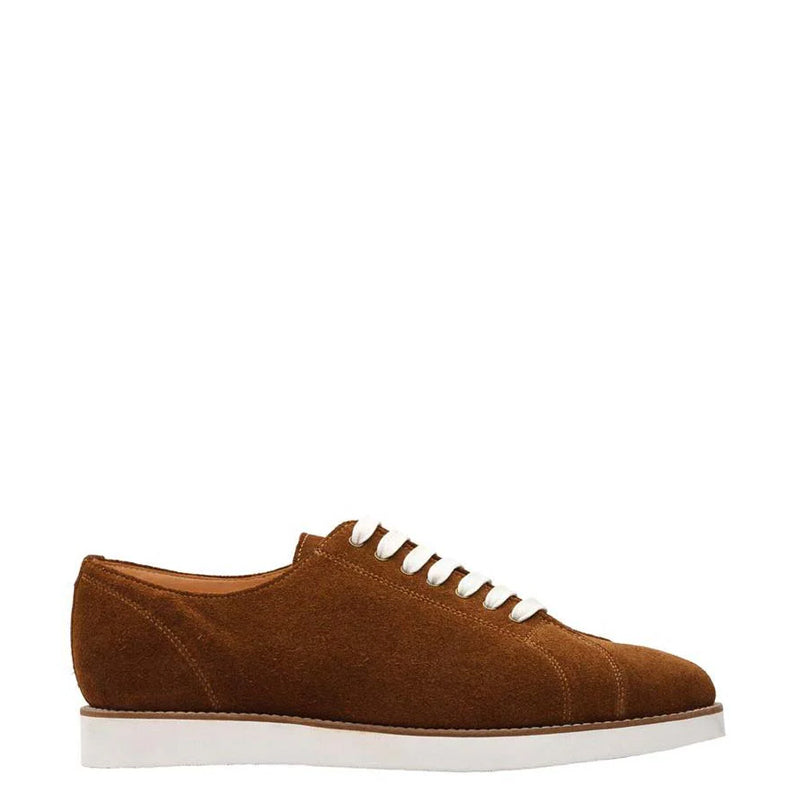 Classic Suede Lace-Up Dark Brown Sneaker