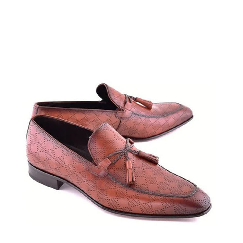 Tassel Trimmed Calfskin Loafers