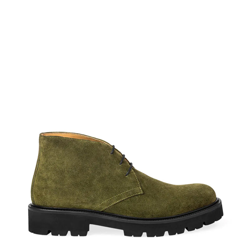 Luxury Suede Desert Leather Chukkas Boot Blue
