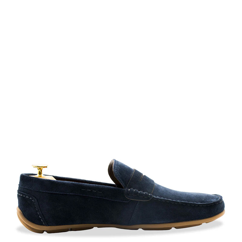 Gregores Suede Penny Moccasin