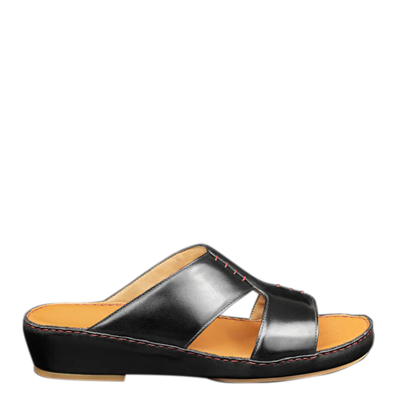 Open Toe Handmade Leather Comfort White Arabic Sandal