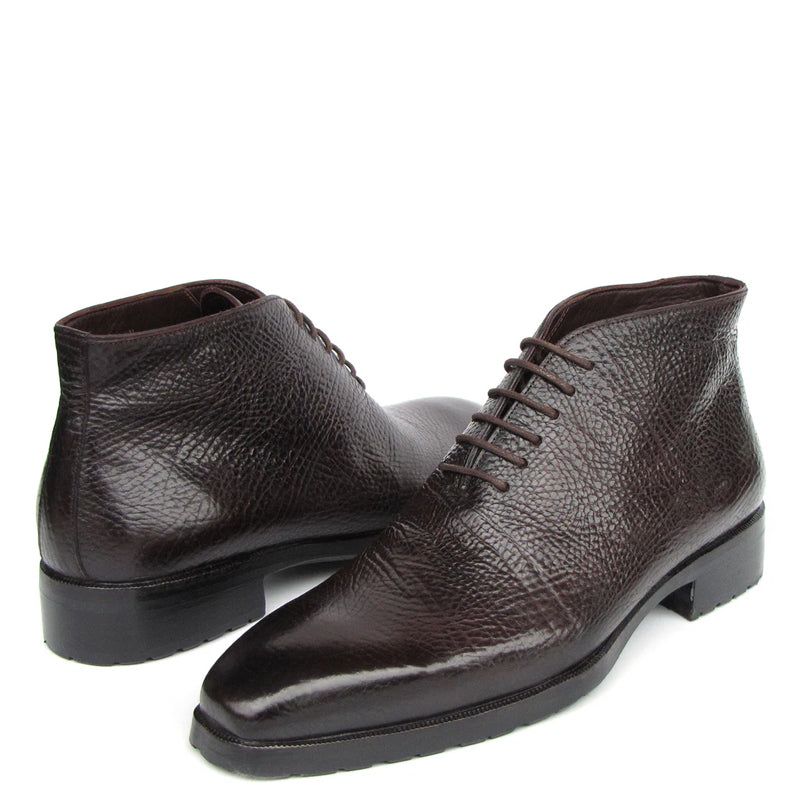 Luxury Handmade Floater Leather Ankle Boot