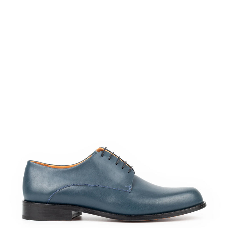 Leather Polished Plain Italian Derby Shoe