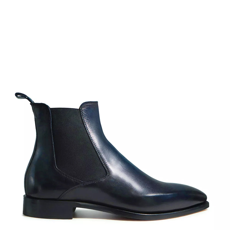 Patina Classic Mid Top Leather Chelsea Boot Tan
