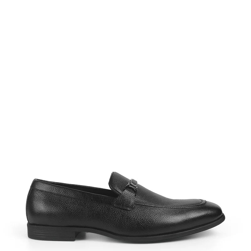 Pure Leather Textured Moccasins Loafer
