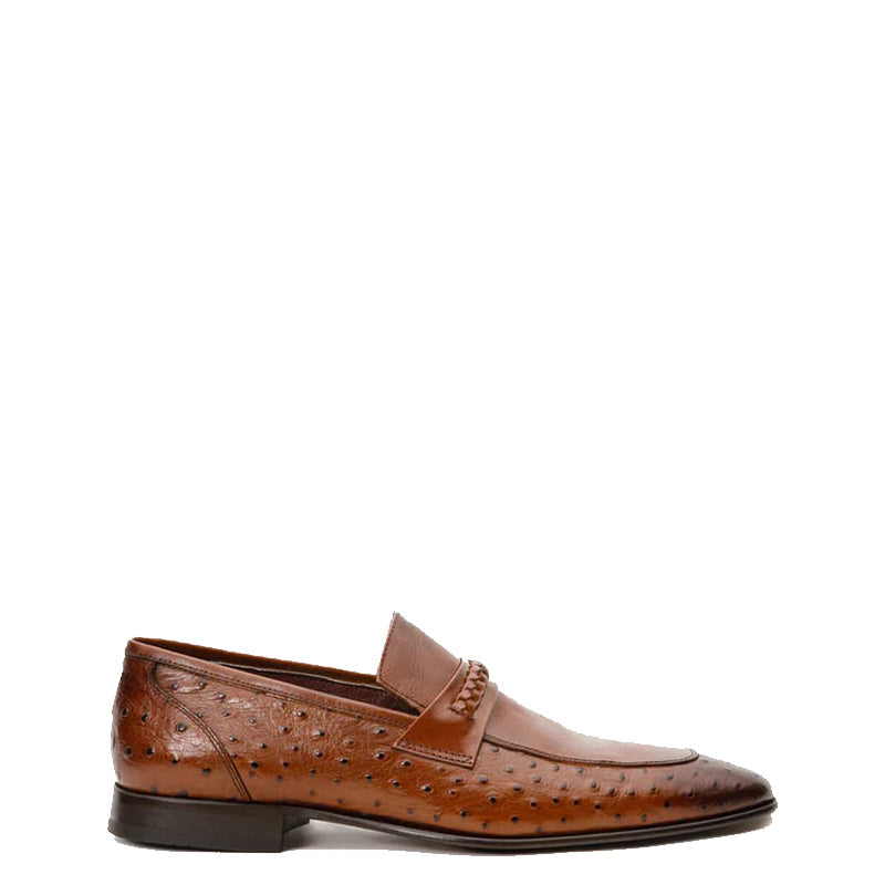 Black Leather Dress Loafer Men Shoe