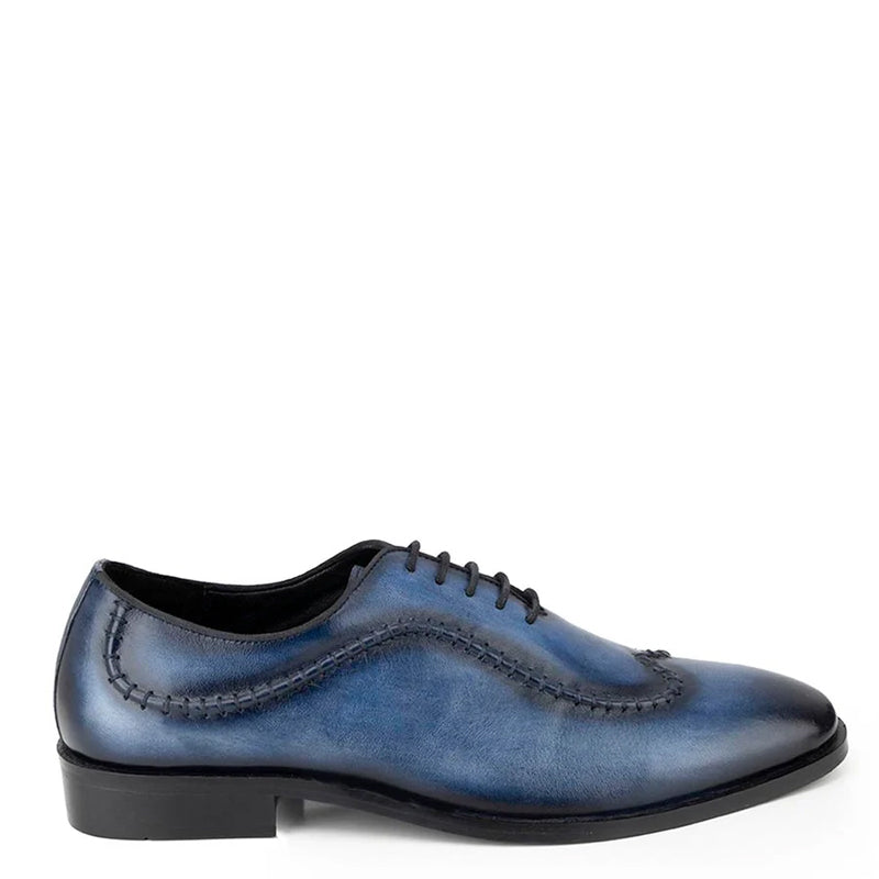 Patina Stitched Wholecut Leather Stylish Oxford Shoe