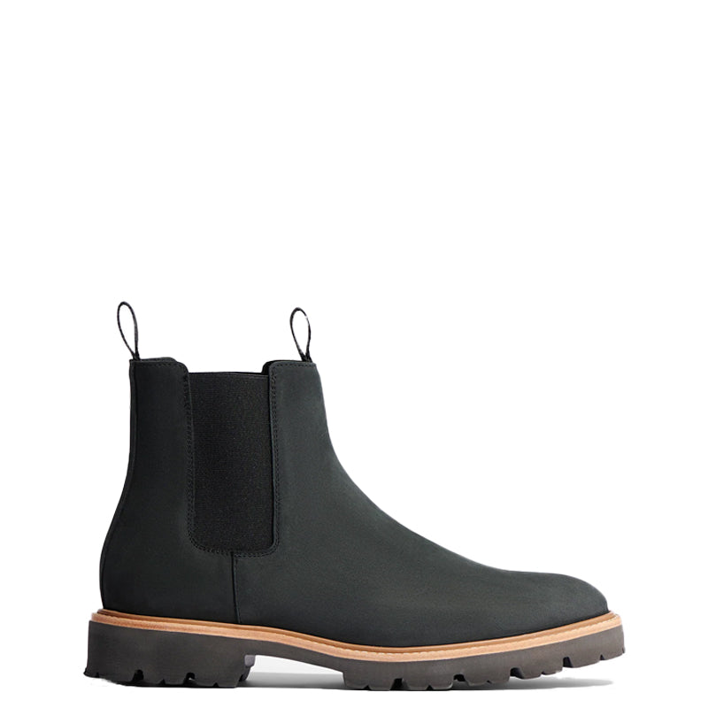 Midnight Double Strip Leather Chelsea Boot