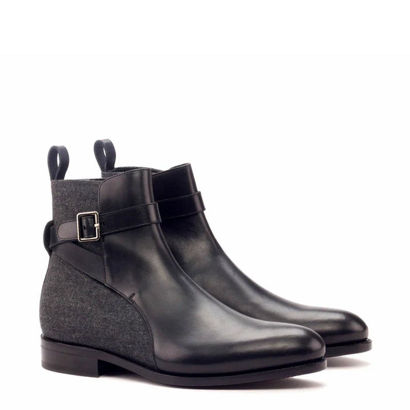 Men Handmade Custom Leather Brown Jodhpur Boot