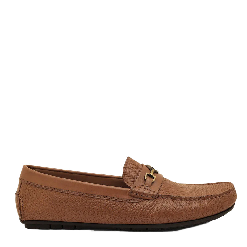 Premium Leather Slip On Tan Loafer For Men