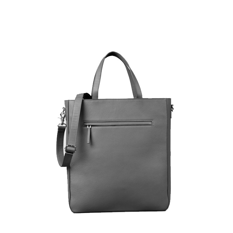 The Poet Leather Tote Black Bag