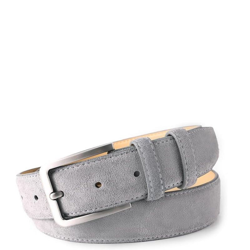 Classic Suede Leather Olive Green Belt