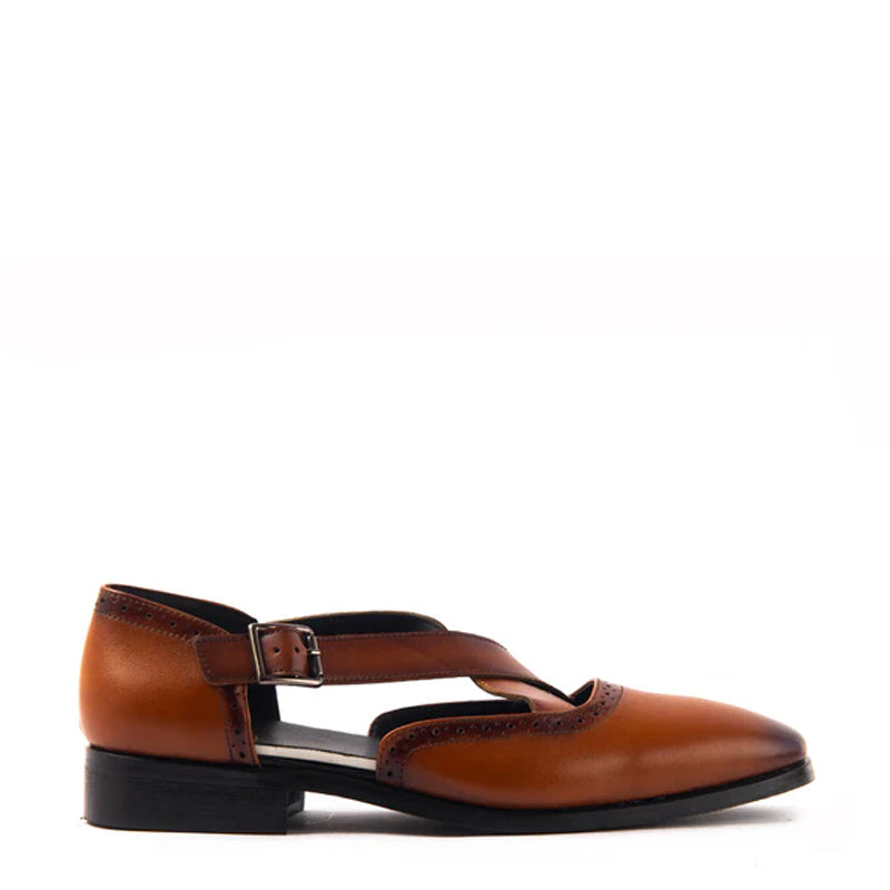 Classic Patent Shiny Leather Peshawari Black Sandal