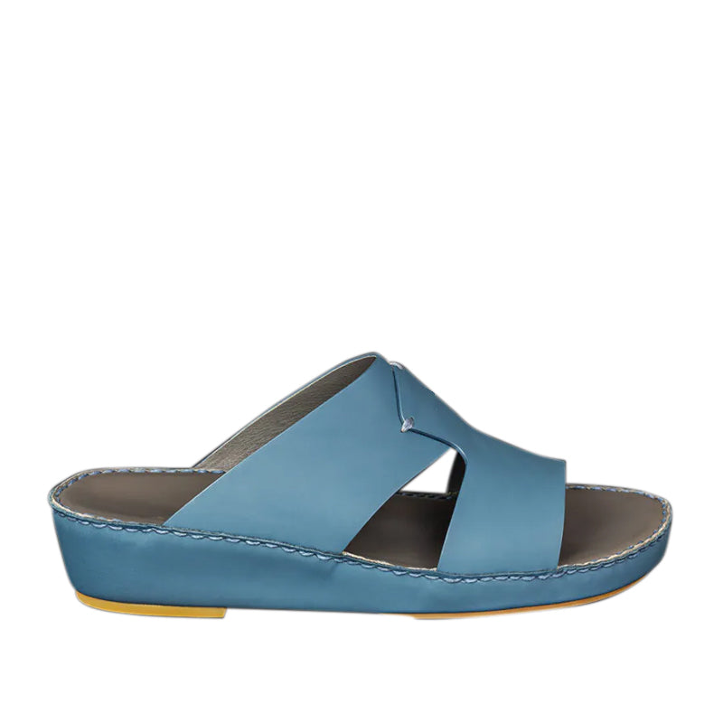 Accented Slip On Comfort Arabic White Sandal