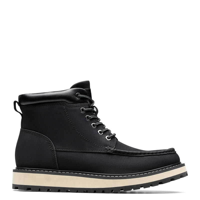 Men's Moc Toe Boot Fashion Comfort Casual Wedge Boot