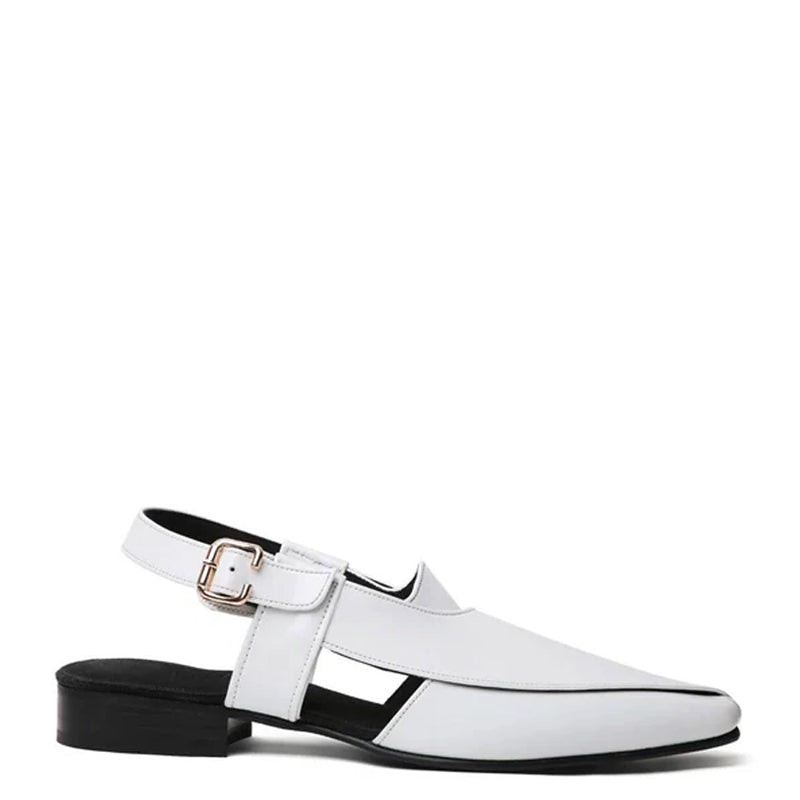 Premium Classic Leather Peshawari White Sandal