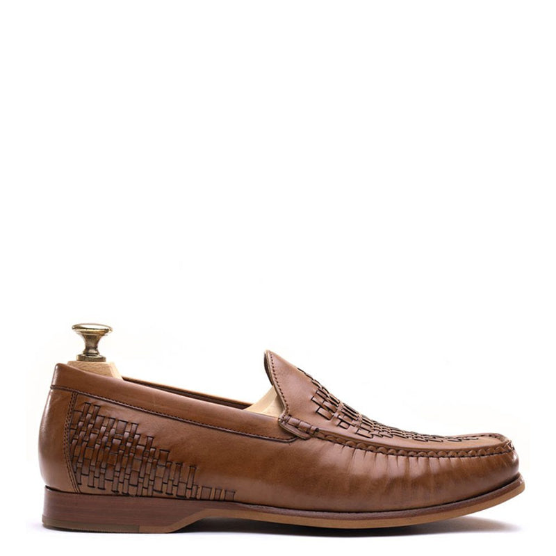 Men Slip-On Leather Tassel Loafer