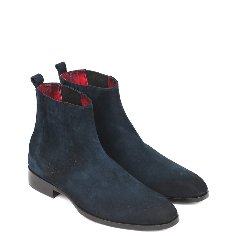 Premium Handmade Suede Leather Chelsea Boot Navy