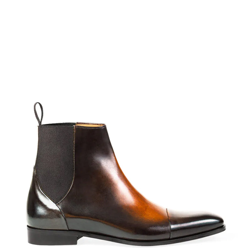 Midnight Classic Shiny Leather Chelsea Boot