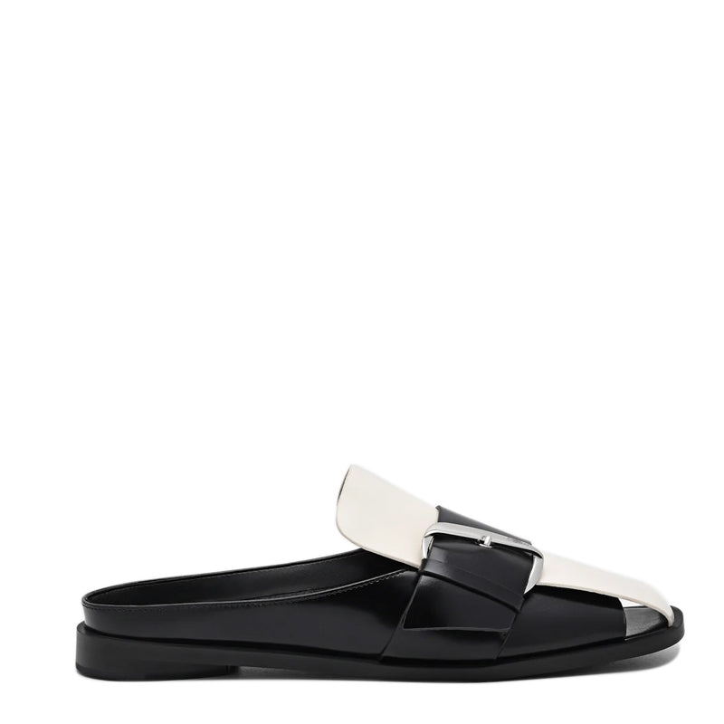 Fetter Leather Buckle Mules