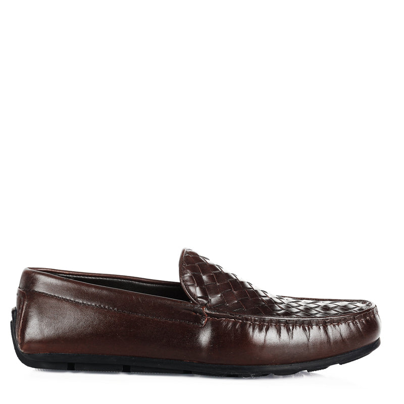 Men Solid Casual Leather Tan Loafer