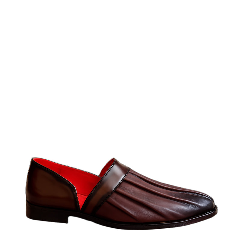 Crimson Liner Pleat Loafer for Mens