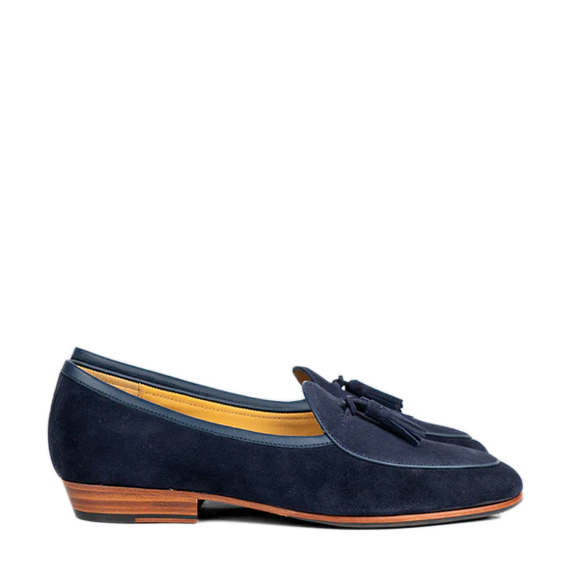 Classic Suede Leather Tassel Brown Loafer