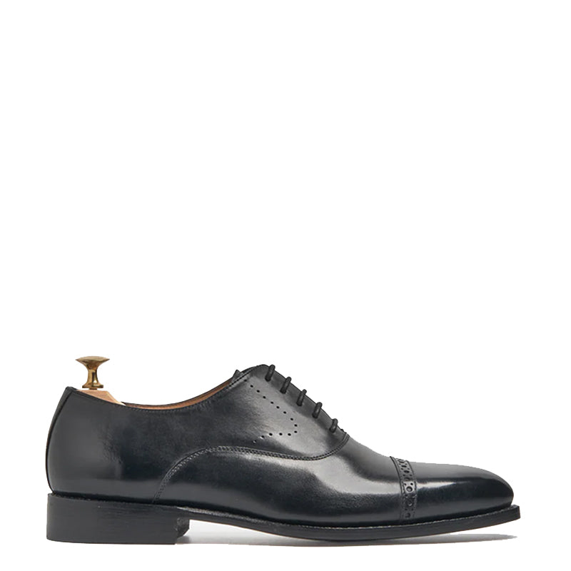 Leather Solid Oxford Shoes for Men