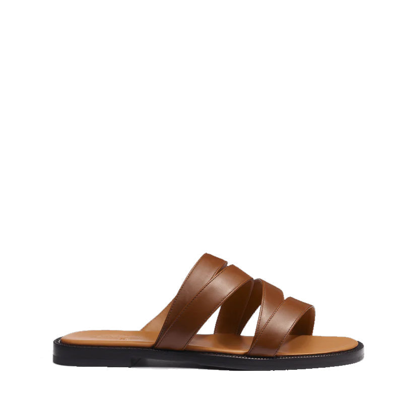 Men's Brown Strappy Comfort Sandal