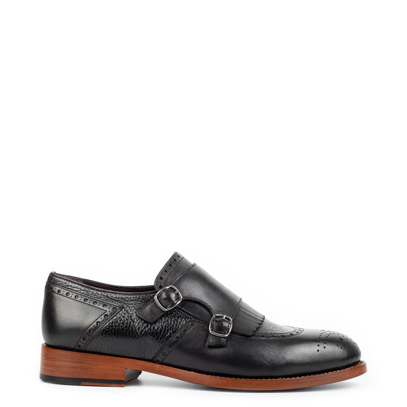 Luxury Design Leather Stylish Double Monk Shoe