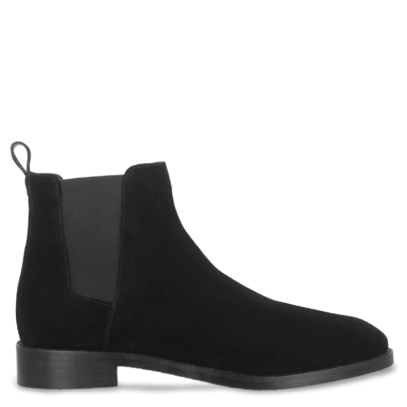 Men Suede Mid Top Leather Chelsea Boot