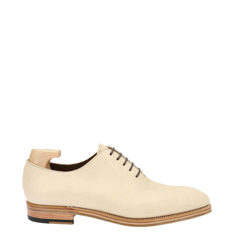 Plain Wholecut Solid Leather Oxford Shoe