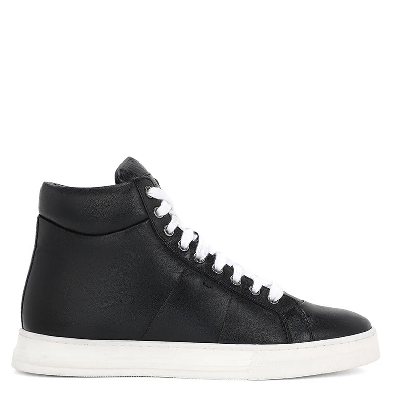 Men Lace Up Leather Handcrafted Sneakers