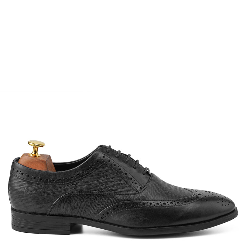 Wingtip Handmade Solid Leather Oxford Shoe