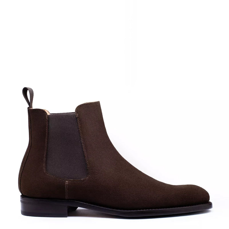 Luxury Suede Italian Leather Chelsea Boot